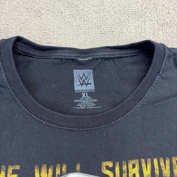 WWE Tommaso Ciampa "No One Will Survive" Authentic T-Shirt Men's XL Black Cotton - Picture 3 of 6
